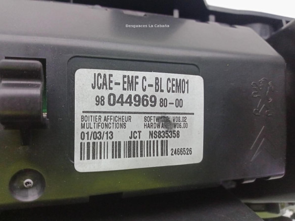 9804496980, DISPLAY PEUGEOT 508 |Desguaces La Cabaña