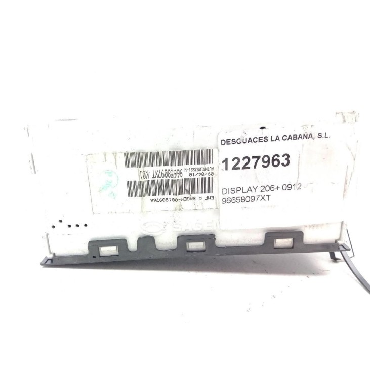 96658097XT, DISPLAY PEUGEOT 206+ (T3E) |Desguaces La Cabaña