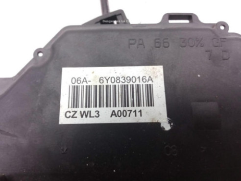 6Y0839016A CERRADURA PUERTA LAT TRA DER SKODA FABIA II (542) |Desguaces La Cabaña