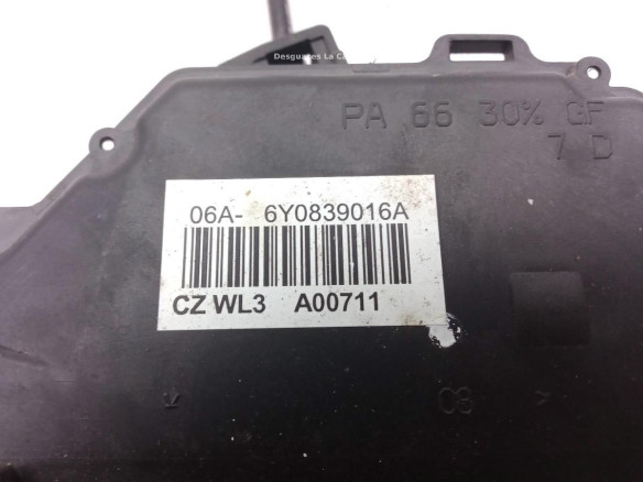 6Y0839016A CERRADURA PUERTA LAT TRA DER SKODA FABIA II (542) |Desguaces La Cabaña