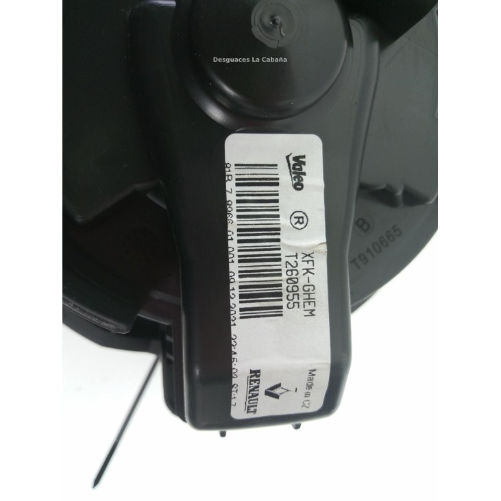  T260955 MOTOR CALEFACCION NISSAN TOWNSTAR Furgoneta/monovolumen (XFK) |Desguaces La Cabaña