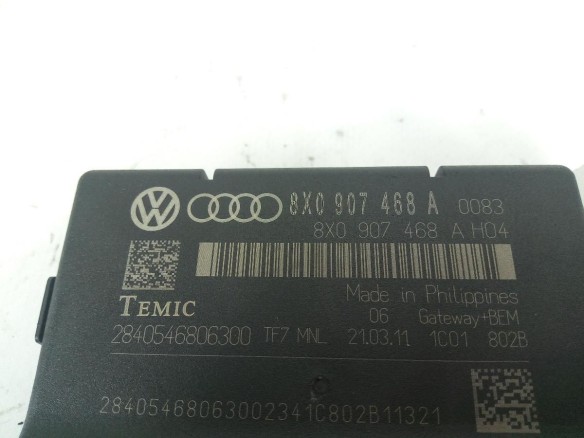 8X0907468A CENTRALITA MULTIFUNCION AUDI A1 (8X1, 8XK) |Desguaces La Cabaña