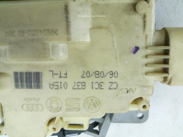 3C1837015A CERRADURA PUERTA LAT DEL IZQ AUDI Q7 (4LB) |Desguaces La Cabaña