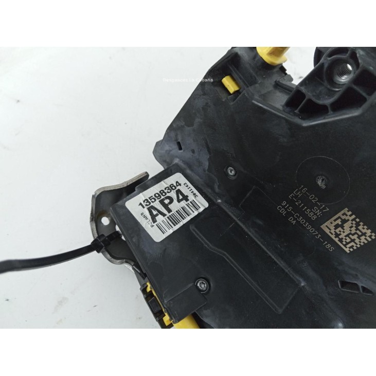 13598364 CERRADURA PUERTA LAT TRA IZQ OPEL ASTRA K (B16) |Desguaces La Cabaña