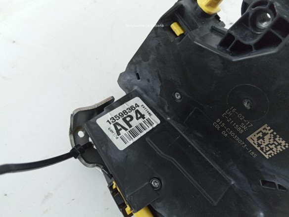 13598364 CERRADURA PUERTA LAT TRA IZQ OPEL ASTRA K (B16) |Desguaces La Cabaña