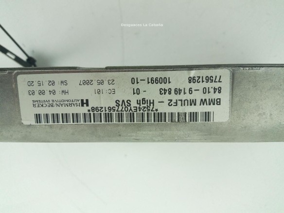 84109149843 MODULO ELECTRONICO 3 BMW 5 (E60) |Desguaces La Cabaña