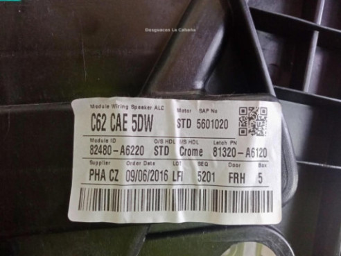 81320A6120 ELEVALUNAS PUERTA LAT DEL DER HYUNDAI i30 (GD) |Desguaces La Cabaña