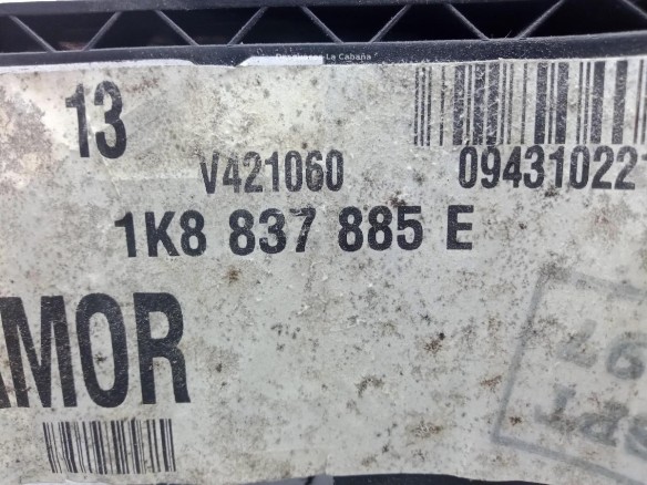 1K8837885E MANILLA PUERTA LAT DEL IZQ EXT VW SCIROCCO (137, 138) |Desguaces La Cabaña