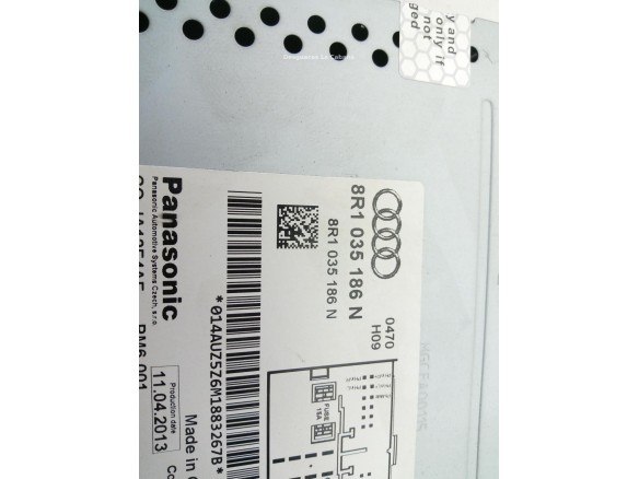 8R1035186N MODULO RADIO AUDI A4 Avant (8K5, B8) |Desguaces La Cabaña
