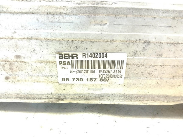 9673015780 INTERCOOLER PEUGEOT 5008 |Desguaces La Cabaña