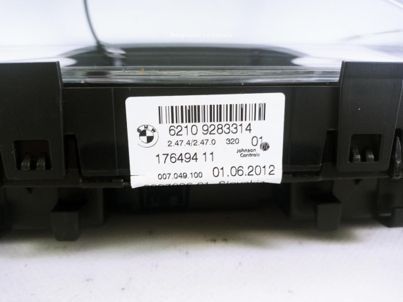 62109283314 CUADRO INSTRUMENTOS BMW 3 (F30, F80) |Desguaces La Cabaña