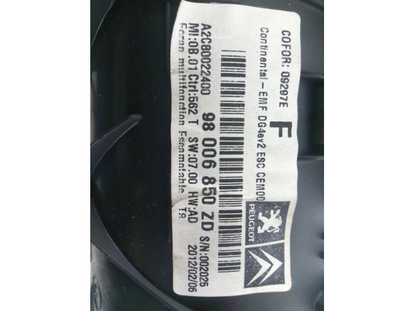 98006850ZD PANTALLA MULTIMEDIA PEUGEOT 3008 Limusina (0U_) |Desguaces La Cabaña