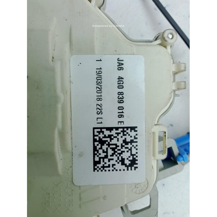4G0839016E CERRADURA PUERTA LAT TRA DER AUDI A3 (8V1, 8VK) |Desguaces La Cabaña