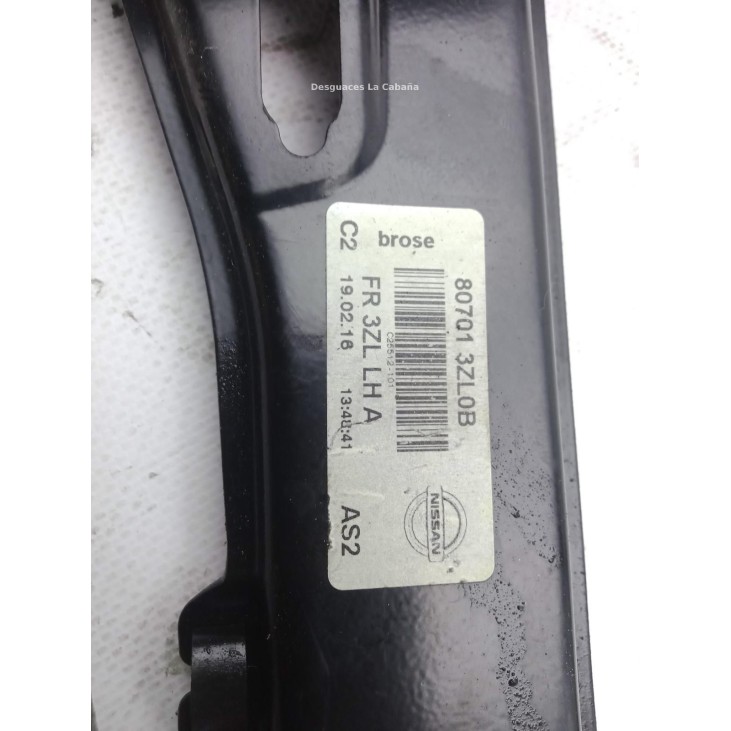 807013ZL0B ELEVALUNAS PUERTA LAT DEL IZQ NISSAN PULSAR Fastback (C13) |Desguaces La Cabaña