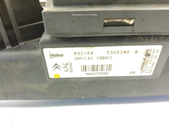 9804778380 ELECTROVENTILADOR CITROEN C5 III (RD_) |Desguaces La Cabaña