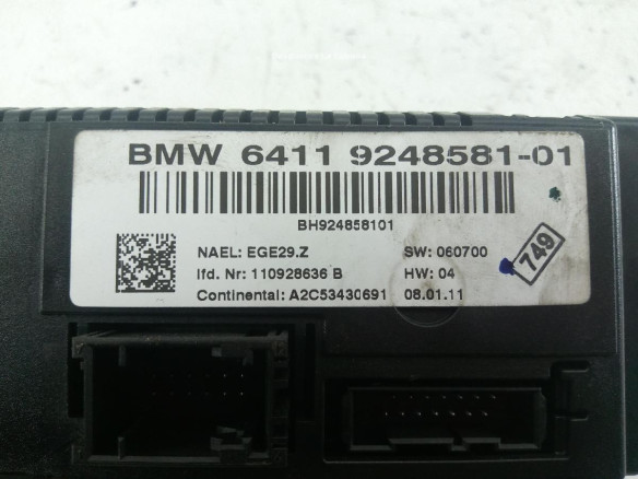 BH924858101 MANDO CLIMA BMW X1 (E84) |Desguaces La Cabaña