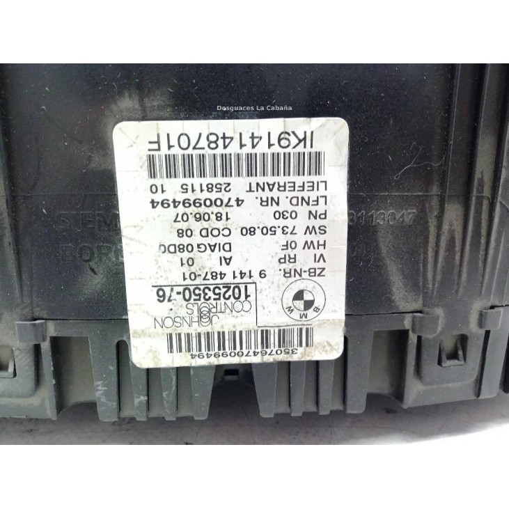 102535076 CUADRO INSTRUMENTOS BMW 3 (E90) |Desguaces La Cabaña
