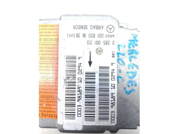 0018201926, CENTRALITA AIRBAG MERCEDES BENZ CLASE C (W202) |Desguaces La Cabaña