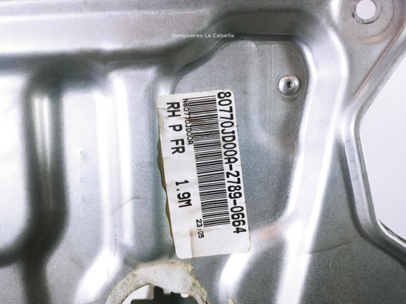 80770JD00A ELEVALUNAS PUERTA LAT DEL DER NISSAN QASHQAI / QASHQAI +2 I (J10, JJ10) |Desguaces La Cabaña