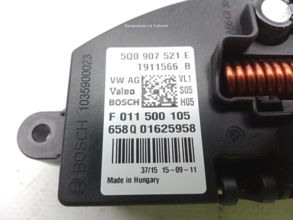 5Q0907521 RESISTENCIA CALEFACCION SEAT LEON (5F1) |Desguaces La Cabaña
