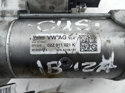 02Z911021K, ARRANQUE SEAT IBIZA IV (6J5, 6P1) |Desguaces La Cabaña