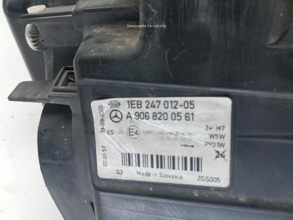 A9068200561 FARO IZQUIERDO MERCEDES BENZ SPRINTER 5-t Furgón (906) |Desguaces La Cabaña