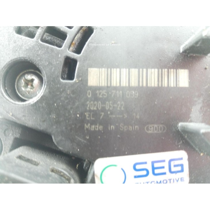 0125711059 ALTERNADOR CITROEN JUMPER Furgón |Desguaces La Cabaña