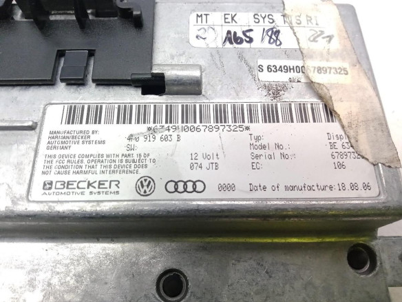 4F0919603B NAVEGADOR AUDI Q7 (4LB) |Desguaces La Cabaña