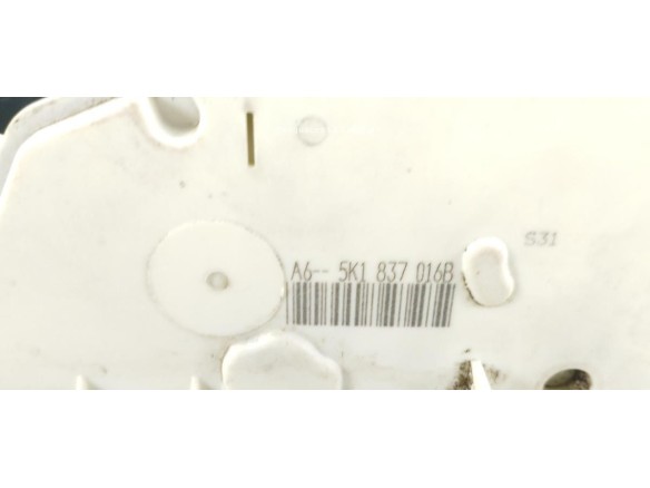 5K1837016B CERRADURA PUERTA LAT TRA DER VW GOLF VI (5K1) |Desguaces La Cabaña