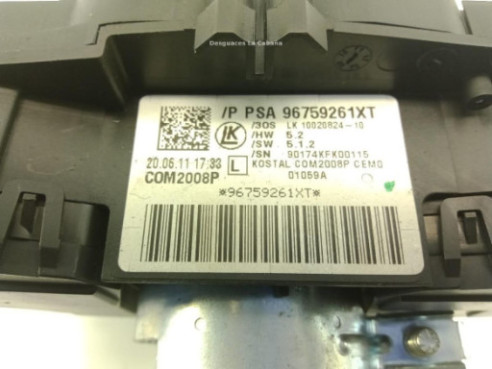 96759261XT MANDO COMPLETO PEUGEOT 508 SW |Desguaces La Cabaña