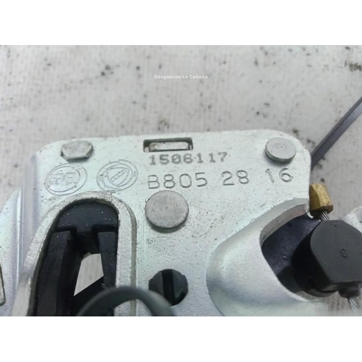 B8052816 CERRADURA PUERTA CARGA TRA DER CENTRAL PEUGEOT BIPPER (AA_) |Desguaces La Cabaña