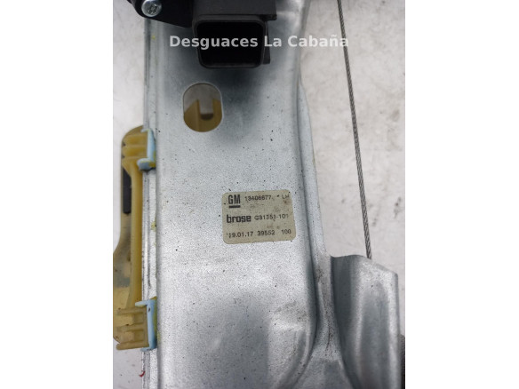 ELEVALUNAS PUERTA LAT TRA IZQ OPEL ASTRA K (B16) |Desguaces La Cabaña