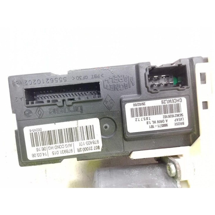 ELEVALUNAS PUERTA LAT DEL IZQ RENAULT LAGUNA III (BT0/1) |Desguaces La Cabaña