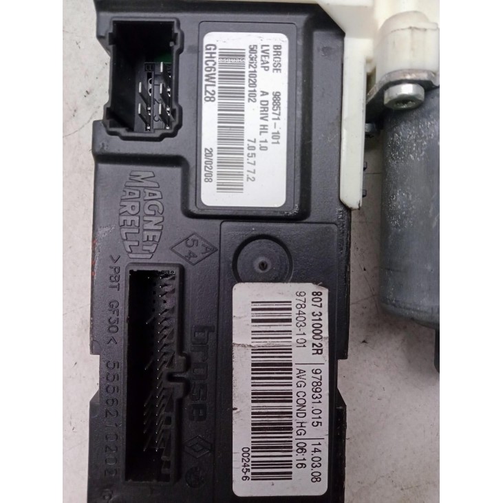 ELEVALUNAS PUERTA LAT DEL IZQ RENAULT LAGUNA III (BT0/1) |Desguaces La Cabaña