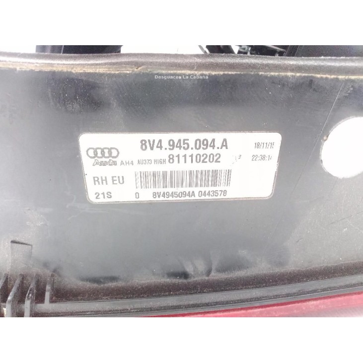 8V4945094A PILOTO TRA DER INF AUDI A3 Sportback (8VA, 8VF) |Desguaces La Cabaña