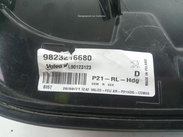  9823216680 PILOTO TRA DER EXT PEUGEOT 208 II (UB_, UP_, UW_) |Desguaces La Cabaña