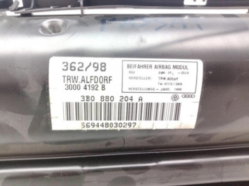 3B0880204A AIRBAG DER VW PASSAT (3B2) |Desguaces La Cabaña
