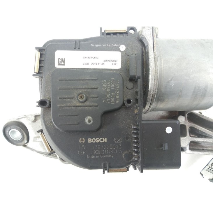 39116193 MOTOR LIMPIAPARABRISAS DEL IZQ OPEL ASTRA K (B16) |Desguaces La Cabaña