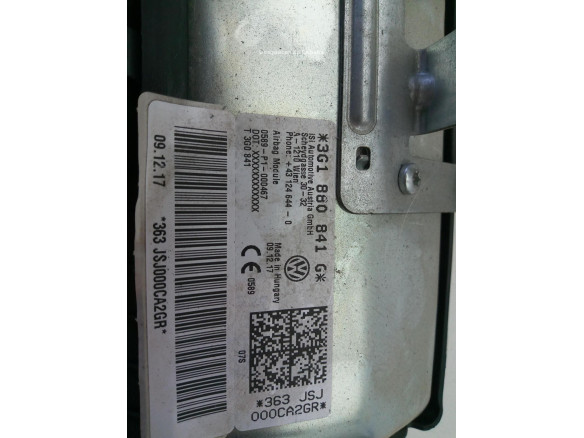 3G1881841G AIRBAG RODILLA VW PASSAT (3G2) |Desguaces La Cabaña