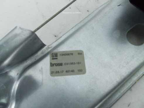 13406678 ELEVALUNAS PUERTA LAT TRA DER OPEL ASTRA K (B16) |Desguaces La Cabaña