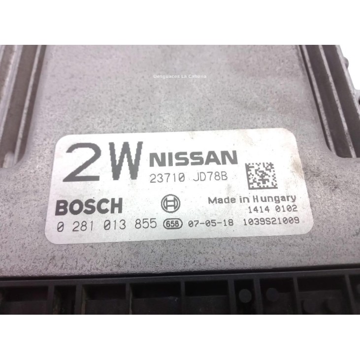23710JD78B CENTRALITA MOTOR NISSAN QASHQAI / QASHQAI +2 I (J10, JJ10) |Desguaces La Cabaña