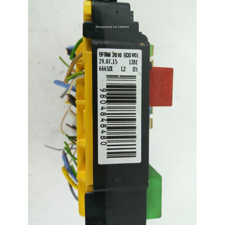 9804848480 CAJA FUSIBLES EXTERIOR (BSM) PEUGEOT 208 |Desguaces La Cabaña