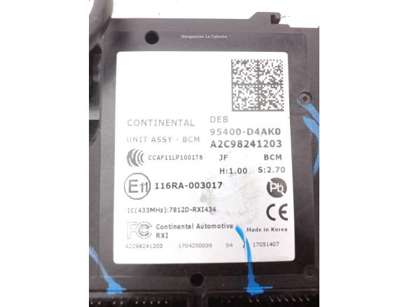 95400D4AK0 MODULO ELECTRONICO 1 KIA OPTIMA |Desguaces La Cabaña