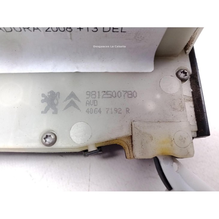 9812500780 CERRADURA PUERTA LAT DEL DER PEUGEOT 2008 |Desguaces La Cabaña