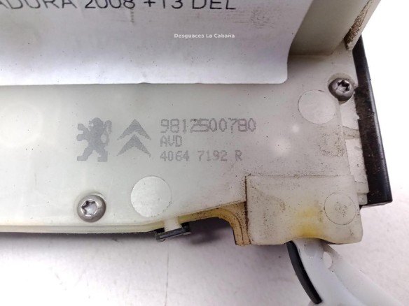 9812500780 CERRADURA PUERTA LAT DEL DER PEUGEOT 2008 |Desguaces La Cabaña