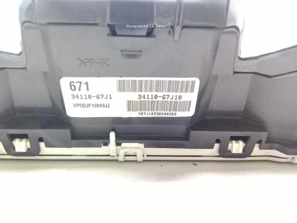 3411067J1, CUADRO INSTRUMENTOS SUZUKI GRAND VITARA II (JT, TE, TD) |Desguaces La Cabaña
