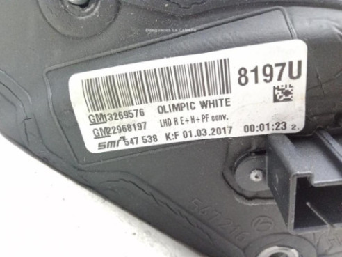 ESPEJO DER OPEL INSIGNIA A (G09) |Desguaces La Cabaña