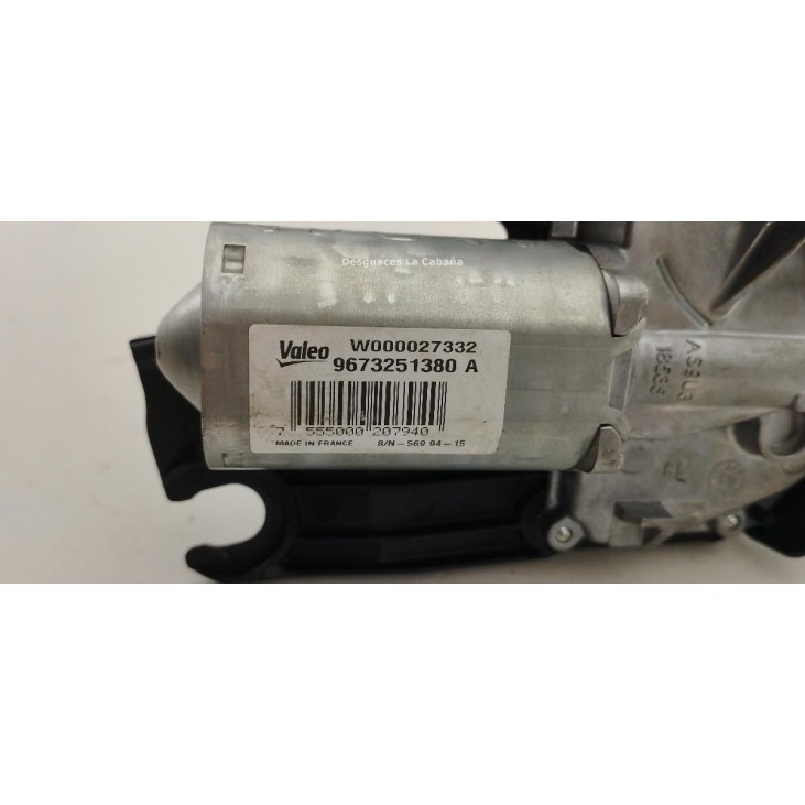 9673251380A MOTOR LIMPIAPARABRISAS TRA PEUGEOT 208 |Desguaces La Cabaña
