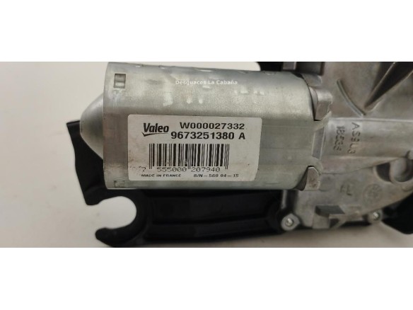 9673251380A MOTOR LIMPIAPARABRISAS TRA PEUGEOT 208 |Desguaces La Cabaña