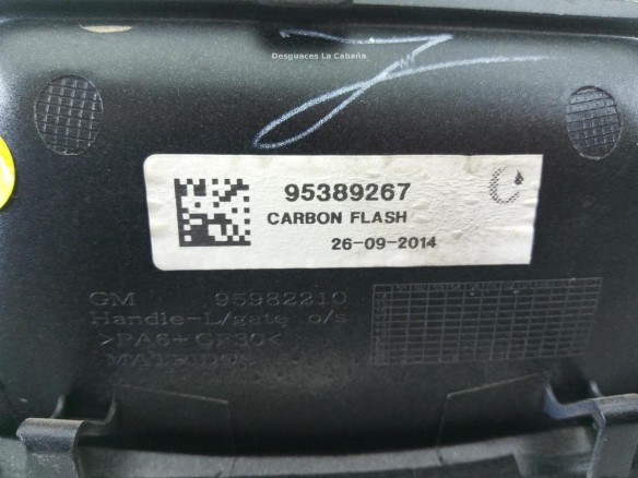 95389267 MANILLA PORTON / TAPA MALETA EXT OPEL MOKKA / MOKKA X (J13) |Desguaces La Cabaña